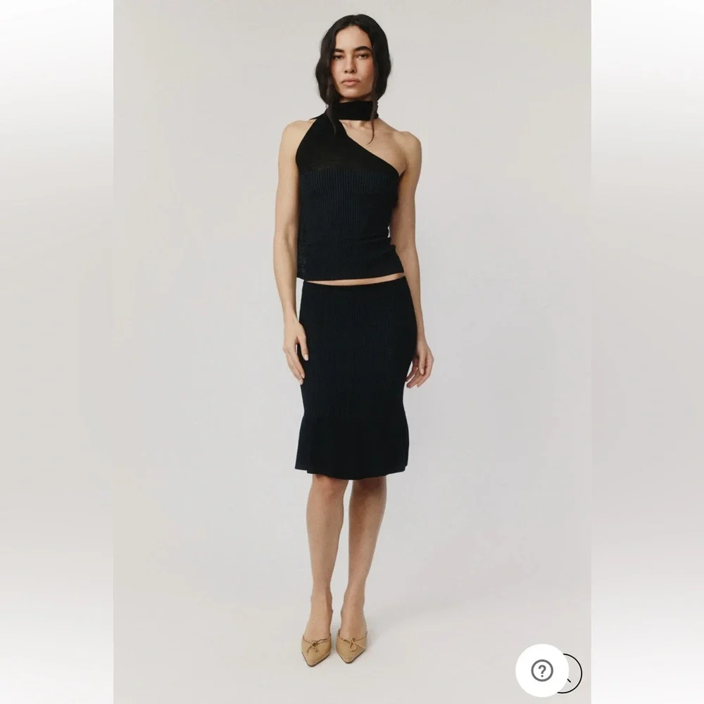 With Jean Larissa Black Midi Skirt - Picture 2 of 8